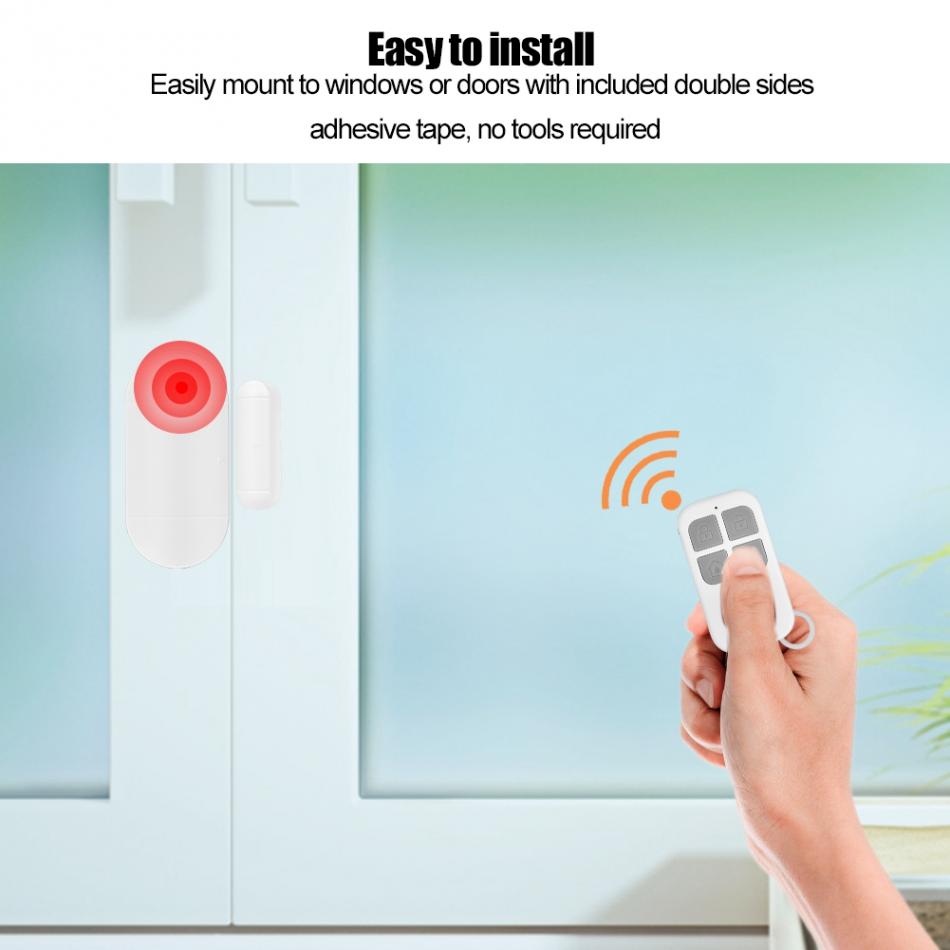 Wireless Anti-Theft Remote Control Door Window Security Alarm 130 dB 